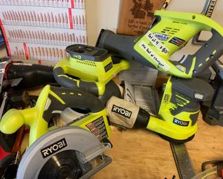 #171	Set of 4 Ryobi Battery Powered Tools - No Batteries, No Chargers	 $80.00 
