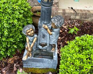 #292	Resin Water Feature w/Boy and Girl (as is)	 $25.00 
