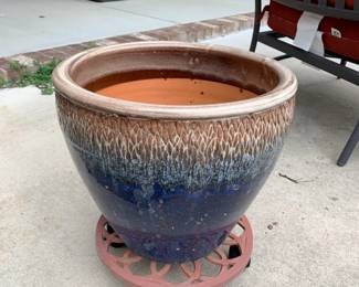 #17	Blue Glazed Ceramic Pot - 14x13	 $40.00 
#21	Blue Glazed Ceramic Pot - 14x13	 $40.00 
