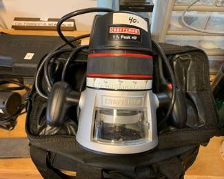#176	Craftsman Router 1.5HP w/saw case	 $40.00 
