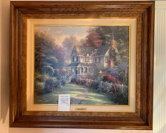 #102	Thomas Kinkade Victoria Garde II  246/320PP Canvas Framed With Paperwork - 35x30	 $220.00 
