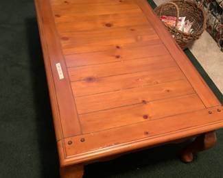 #154	Wood Coffee  Table - 48x28x18	 $65.00 
