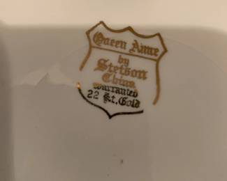 #214	Queen Anne by Stetson Fine China - Set of China 	 $200.00 
