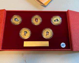 #283	Beijing 2008 Official Licensed Product - set of 5 Medallions	 $25.00 
