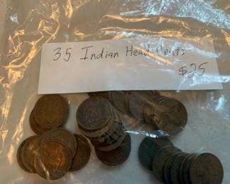 #277	35 Indian Head Cents	 $25.00 
