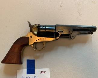 #235	Pietta 1851 Confererate Navy Black Powder Reolver .44 Cal Reproduction	 $225.00 
