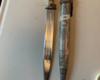 #248	Hand-made Causcasian Dagger w/14" Blade	 $75.00 

