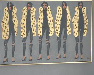 Lots of contemporary and mid century style wall art