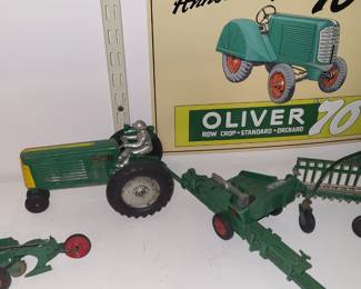 Large collection of OLIVER toy tractors