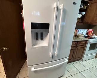 MAYTAG French Door 25 Cubic Feet Refrigerator with bottom freezer.  Model MFI2570FEW01