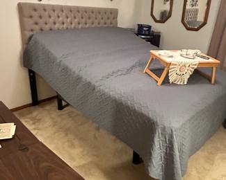 Queen Size Adjustable/Motorized Bed - elevated view