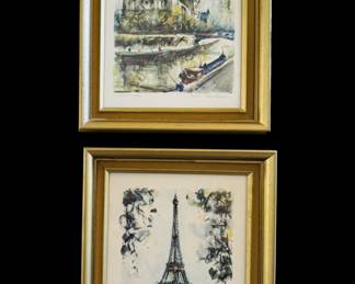 vintage watercolors- Paris