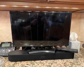 Smaller TV and sound bar
