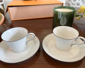 2 Cups & Saucers by Nymphenburg.