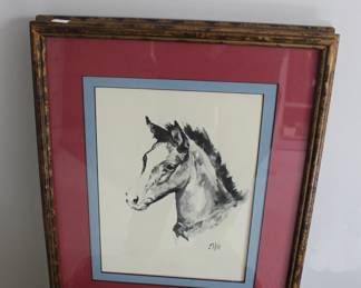 Framed Horse Art