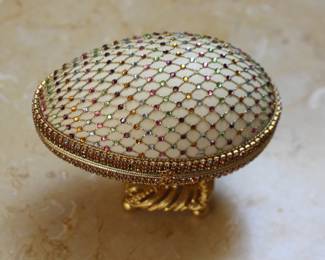 Decorated Goose Egg With Jewels
