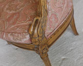 Carvings on Side Of Englander Chair