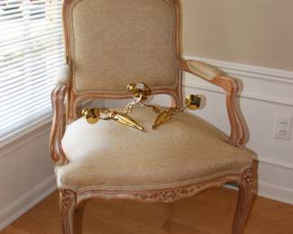 Brass Wall Candle Holders French Accent Chair