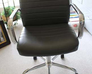 Chrome and Black Office Chair