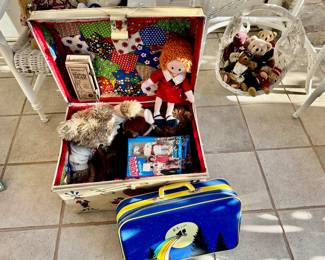 Child’s chest and ET suitcase 