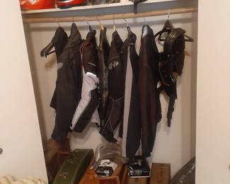 Motorcycle Helmets, Biker Clothing and Vintage Suitcases