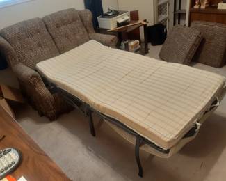 1960s Love Seat Hide-A-Bed by JC Penny