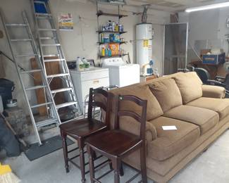 Bar Chairs, Ladders, Sofa