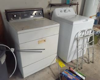 Vintage Kenmore Gas Clothes Dryer & GE Washing Machine