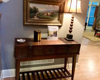 Suitcase style Console Table