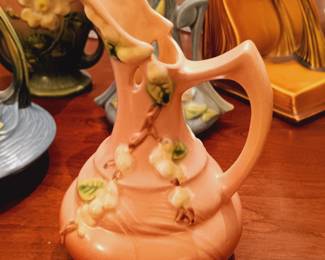 Selection of Roseville pottery...