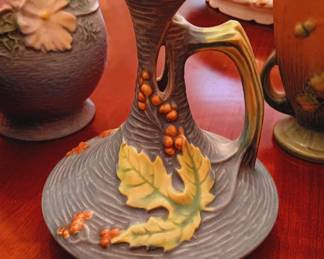 Selection of Roseville pottery...