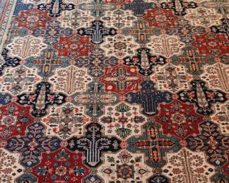 10'x14.5' wool Bakhtiari rug  (Also available in 8'x12' version)