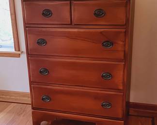 Maple butler's style chest (detail)...