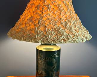 Asian dragon ceramic lamp