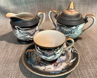 Japanese Dragonware tea set
