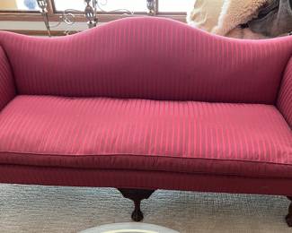 Vintage Chippendale style sofa