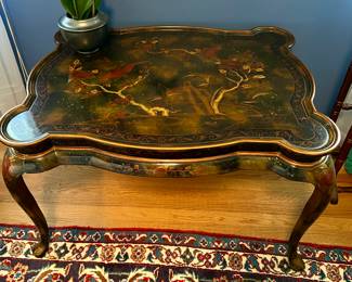 Maitland Smith Chinoiserie painted table