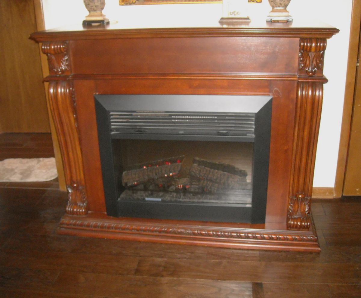 Beautiful, large free standing electric fireplace
