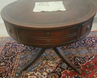 Round table with drawers