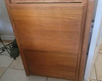 Matching wooden file cabinet
