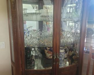 One of three different china cabinets
