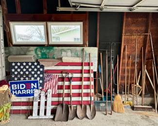 Yard Tools;  Wooden Flag;  Rugs;  Yard Art