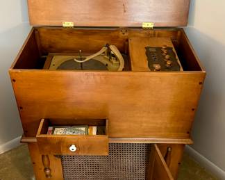 The Vintage “Bonnet Box” High Fidelity Phonograph by Guild…in amazing condition!!!