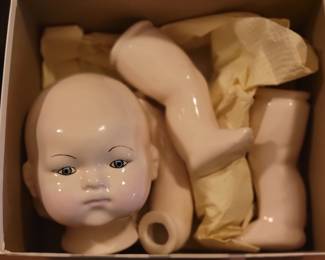 Porcelain doll parts