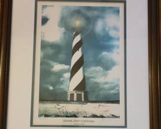 John Evers lighthouse print . Signed and numbered 86/1000