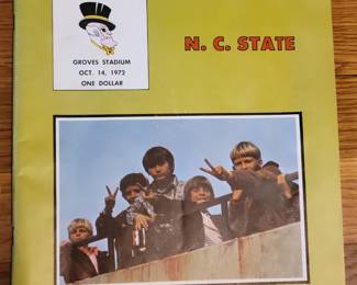 1972 Wake Forest vs NC State program