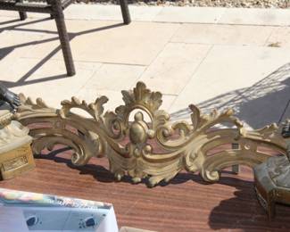 Antique Bronze fireplace wing
