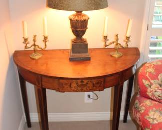 Antique moon shape table