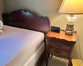 Bed and night stand with set