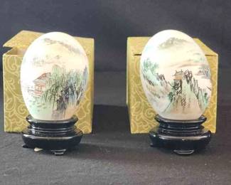 Vintage Hand Painted Chinese Egg